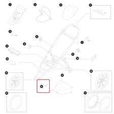 Thule Thru Axle Steckachse vorne front wheel assembly für Thule Glide 3