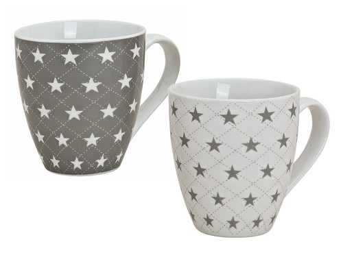 Porzellan kaffeetasse groß - 2x,
