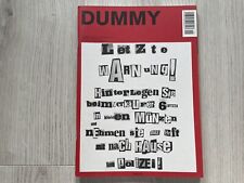 Dummy Heft 29 Angst Magazin Gesellschaftsmagazin Zeitschrift AUSVERKAUFT