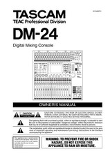 Bedienungsanleitung-Owner’s Manual für Tascam DM-24 
