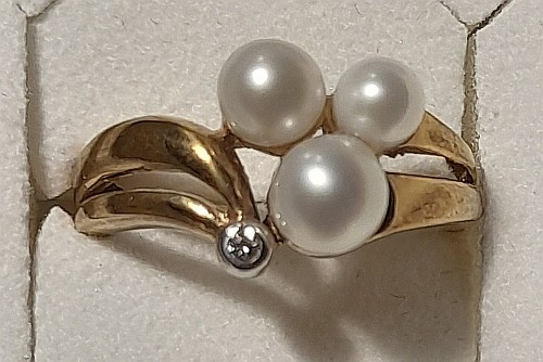 Damenring gold 333 diamant - damenring,