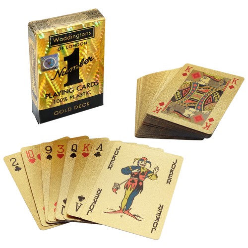 Number spielkarten gold - number, 1
