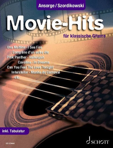 Movie hits für gitarre - movie-hits, mit