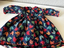 Puppe Kleid mit Tasche Hühner