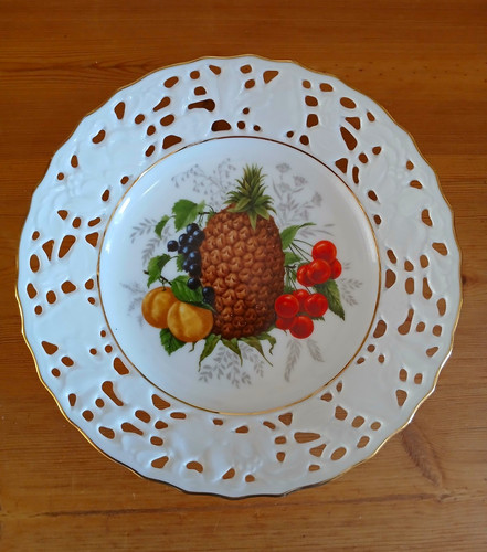 Teller mit obstmotiv - teller,