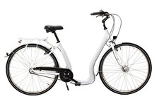 28 Zoll Fahrrad City Bike Damen 3 Gang Nabenschaltung Tiefeinsteiger Piano Weiss