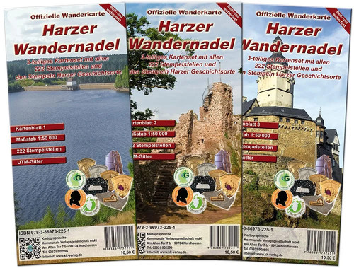Harzer wandernadel wanderkarte - wandernadel,