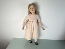Künstlerpuppe Sammler Mädchen Christine Orange Porzellan Puppe 70 cm. Top Zustan