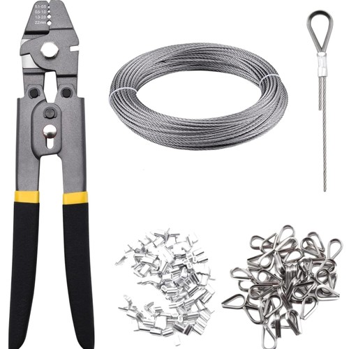 Drahtseil crimpzange set - drahtseil,