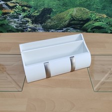 kleines Küchen / Bad Regal in weißen Holz mit 2 Fächern & 2 Haken - Neuwertig !