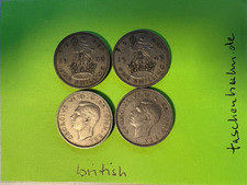 Britische One Shilling Münzen
