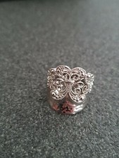 Designer ring lilie ornament - designer, "lilie