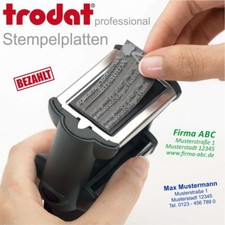 STEMPELPLATTE Textplatte