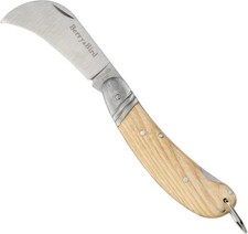 Berry&Bird Hawkbill Pruner Knife, klappbares Taschen-Messer, Veredelungsmesser
