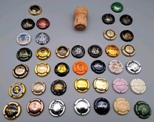 38 Champagnerdeckel Sekt Cremant Prosecco Kapseln Coins Capsules 