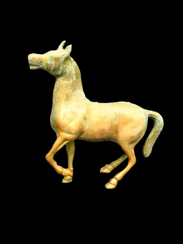 Messing figur pferd - figur,