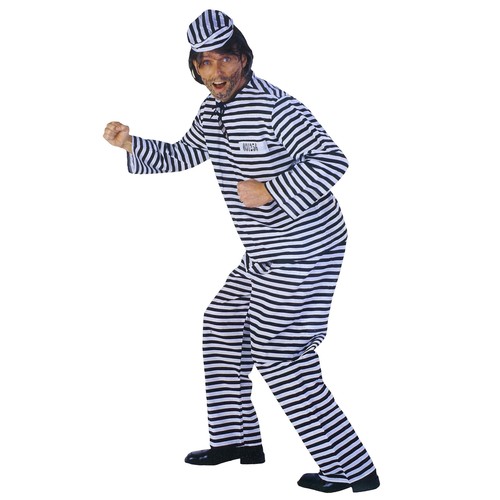Herren sträfling kostüm - strÄfling,