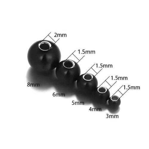 3mm 8mm edelstahl perlen charm - edelstahl,