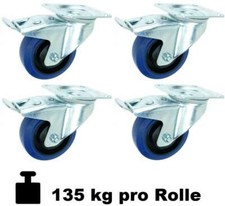 4x 100 mm SL Blue Wheels