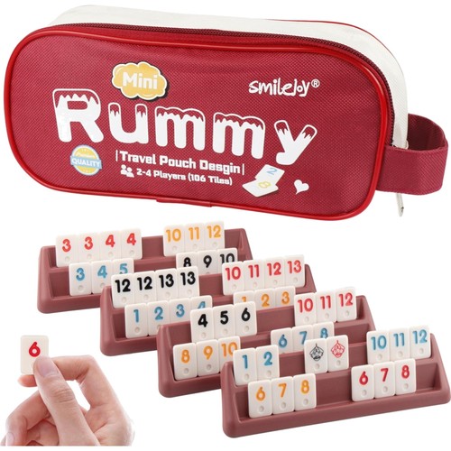 Rummy reise set - brettspiel, 106