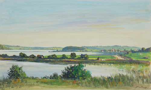 Aquarell gemälde landschaft - gemälde,