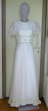 70er Brautkleid / Größe ca. 38 / Hippie, Boho / Original Vintage