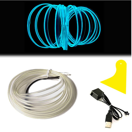 Wire eisblau 0m - el-wire, 10,0m