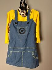 Minion Kleid, Kostüm, Gr. 116-122, Karneval, Fasching, Mottoparty, Verkleidung