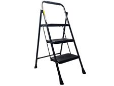 Haushaltsleiter 3 Stufig Klapptrittleiter Klappleiter 150kg Leiter Trittleiter 3