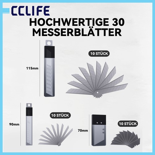 Cutter set teilig 3 - cutter, 6-teilig