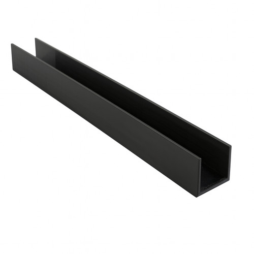 Profil 20cm 5mm schwarz - 20cm,
