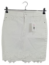 ORSAY Damen Jeansrock Weiß