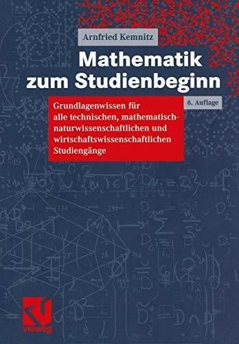 Mathematik zum studienbeginn - mathematik,