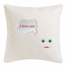 KISSENBEZUG 40X40cm I LOVE YOU