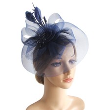 Kentucky Tea Party Fascinators Kopfbedeckung mit Schleier Blume Kirche Derby Hut
