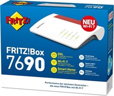 AVM FRITZ!Box 7690 (Wi-Fi 7) VDSL/ADSL Router 7,136 Mbit/s ADSL2+ WLAN FRITZ BOX