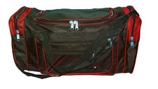 XXL Reisetasche Sporttasche Trainingstasche Gym Bag schwarz-rot 75x30x28cm