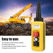 AC250V 5A AC500V 2A Kran Hoist Control Single Speed 2 Tasten Hoist Push^