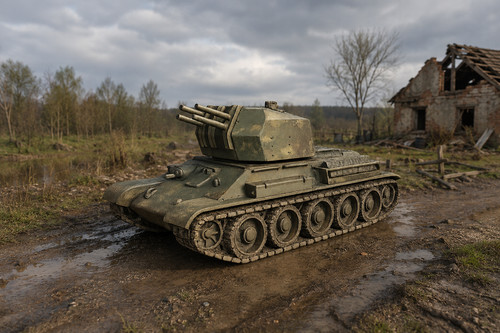 Flakpanzer 2cm - flakpanzer, t-34(r)