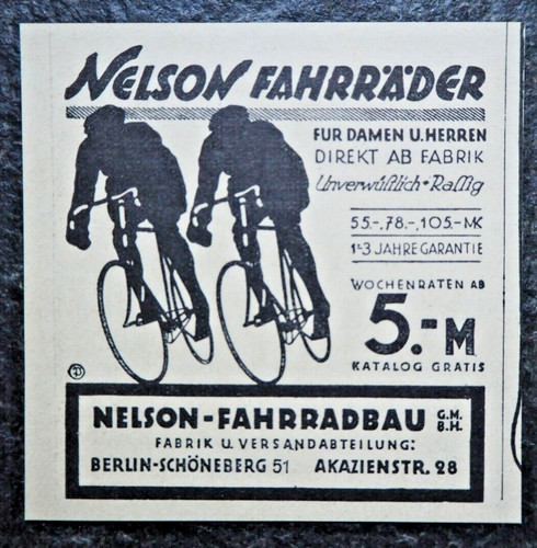 Nelson fahrräder fahrradbau - nelson,