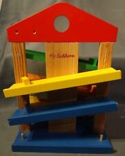 Kugelbahn-Haus,  Rollbahn aus Holz, Eichhorn (ohne Kugeln)