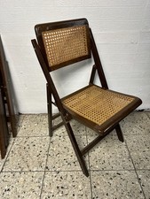 1 Vintage Klappstuhl Klappstühle Theaterstuhl Stuhl Chair Wiener Geflecht 1Von4
