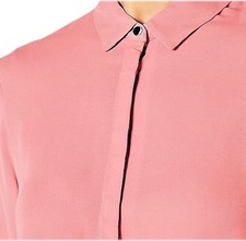 Orig.  S.Oliver BLACK LABEL Damen Bluse Pink Tunika Manschettenknöpfe NEU