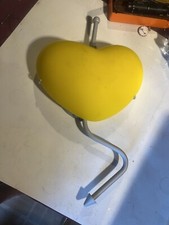 Very rare 1990er EGLO Herzlampe Wandlampe Deckenlampe Gelb Glasschirm Germany