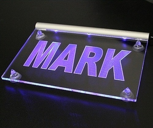Namensschild led leuchtschild - namensschild,