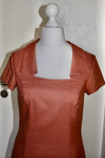 NEUwertiges Singh s Madan Effektvolles Etuikleid Korallen Farbe/ Orange Größe 36