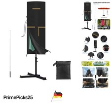 Vansheim XXL Sonnenschirm Schutzhülle  UV-beständig schwarz Gartenmöbel