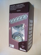 Einbau Leuchte Lampe Strahler Spot Rahmen 5 Set 5x20Watt MR16 20W  Niedervolt 