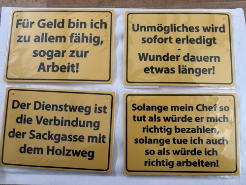 Stück sprüche schilder - 4,