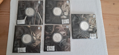 Silbermünzen 1oz big five - silbermünzen,
